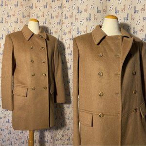 Oscar de la Renta vintage Camel Hair PeaCoat